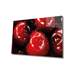 Kirazlar Cam Tablo Cherries 50x70 cm