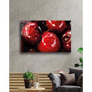 Kirazlar Cam Tablo Cherries 50x70 cm