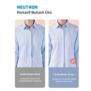 Neutron Portatif Buharlı Kırışık Giderici Dikey Ütü - Pembe