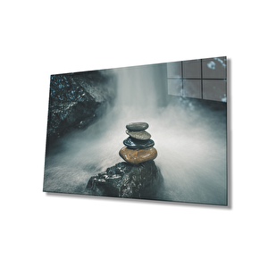 Taşlar Cam Tablo Stones 36x23 cm