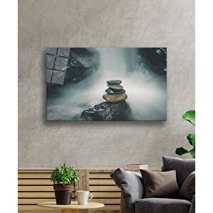Taşlar Cam Tablo Stones 50x70 cm