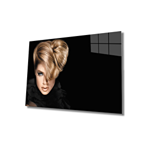 Kadınlar Tasarım Saç Cam Tablo Women Design Hair 50x70 cm