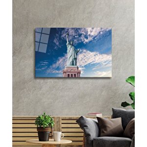 Özgürlük Heykeli Cam Tablo Statue Of Liberty 36x23 cm
