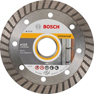 Bosch Tuğla, Harç, Duvar 115 Mm Turbo Elmas Kesme Diski 2608602393