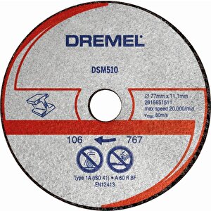 Dremel Dsm510 Metal Ve Plastik Kesme Diski Dsm20 İçin (3adet) 2615s510jb