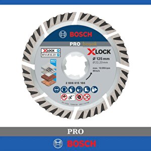 Pro X-lock 125mm Genel Yapı Malzemeleri Elmas Kesme Diski 2608615166
