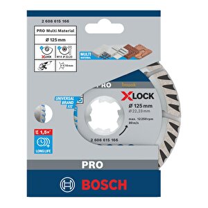 Pro X-lock 125mm Genel Yapı Malzemeleri Elmas Kesme Diski 2608615166