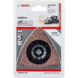 Bosch Starlock - Avz 90 Rt6 - Karpit Riff Zımpara Tabanı 60 Kum 1'li 2608662907