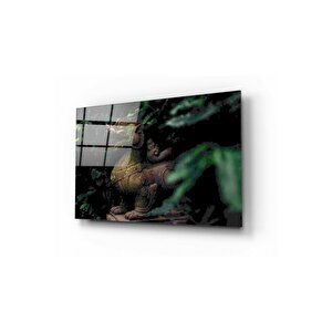 Japon Heykeli Cam Tablo 50x70 cm