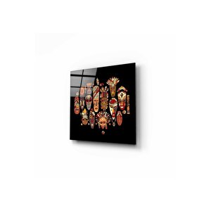 Kızılderililer Cam Tablo 50x50 cm