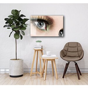 Kadınlar Göz Cam Tablo Women Eye 36x23 cm