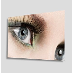 Kadınlar Göz Cam Tablo Women Eye 50x70 cm