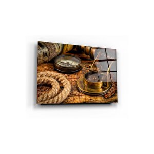 Pusula Cam Tablo 50x70 cm