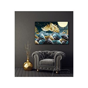 Gold Tema Cam Tablo 50x70 cm