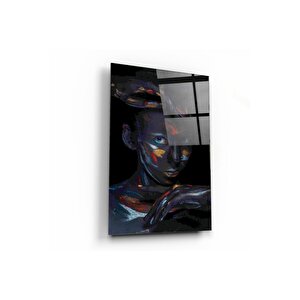 Kadın Temalı Cam Tablo 50x70 cm
