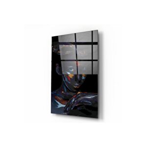 Kadın Temalı Cam Tablo 50x70 cm