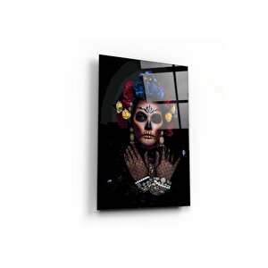 Kadın Temalı Cam Tablo 50x70 cm