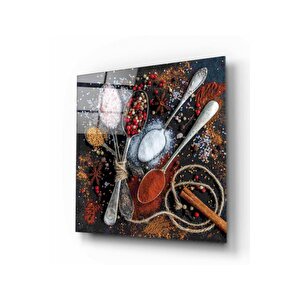 Baharatlar Cam Tablo 30x30 cm