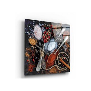 Baharatlar Cam Tablo 30x30 cm