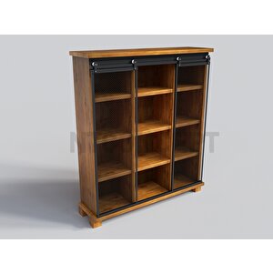 Avi Ray Kapak Masif Ahşap Dolap 150 cm