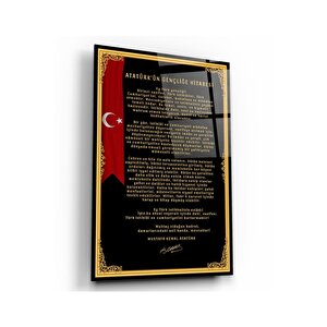 Gençliğe Hitabe Cam Tablo 50x70 cm