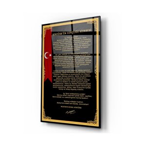 Gençliğe Hitabe Cam Tablo 60x90 cm