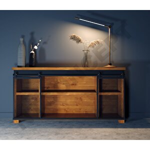 Arme Masif Ağaç Ray Kapak Konsol 240 cm