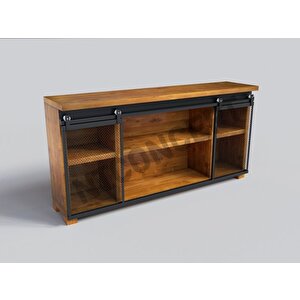 Arme Masif Ağaç Ray Kapak Konsol 240 cm