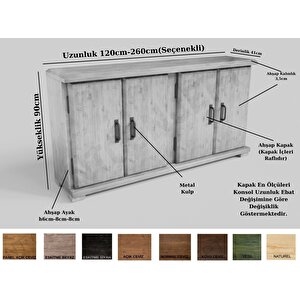 Odeon Masif Ağaç Konsol 120 cm