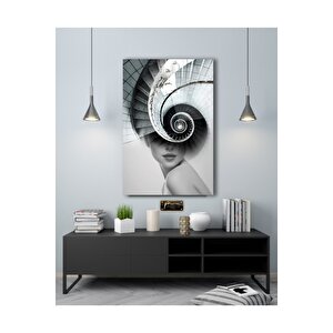 Kadın Silüeti Cam Tablo 60x90 cm