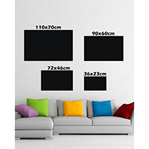 Yonca Saçlı Kadın Cam Tablo 50x70 cm