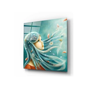 Kadın Cam Tablo 50x50 cm