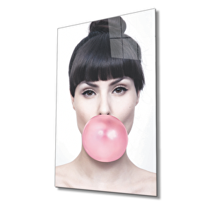 Sakızlı Kadın Cam Tablo 50x70 cm