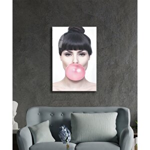 Sakızlı Kadın Cam Tablo 50x70 cm