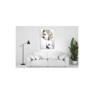 Kadın Figürü Cam Tablo 50x70 cm