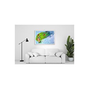 Kadın Silüeti Cam Tablo 50x70 cm