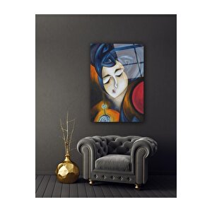 Kadın Silüeti Cam Tablo 50x70 cm