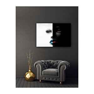 Kadın Silueti Cam Tablo 70x110 cm