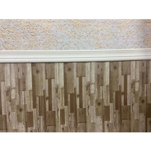 70x70cm Silinebilir Kendinden Yapışkanlı Açık Kahverengi Estetik Salon Antre Duvar Paneli Kağıdı