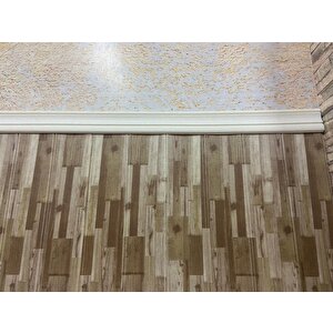 70x70cm Silinebilir Kendinden Yapışkanlı Açık Kahverengi Estetik Salon Antre Duvar Paneli Kağıdı
