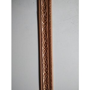 8 Cm-115 Cm Kahverengi Motifli Yapışkanlı Çıta Pervaz Kenar Bantlama Dekoratif Tablo Çıtası