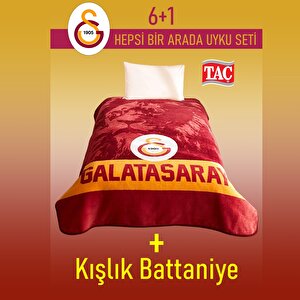 Galatasaray Lisanslı 6 Parça Uyku Seti Yastık Hediyeli