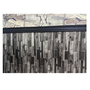 70x70cm Silinebilir Kendinden Yapışkanlı Gri Antrasit Renk Estetik Salon Antre Duvar Paneli Kağıdı