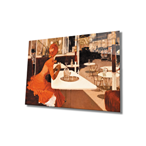 Kadınlar Cam Tablo Women 50x70 cm