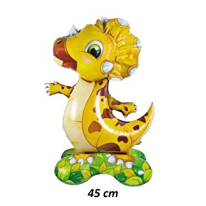 Ayaklı Dinazor Folyo Balon Dik Durabilen Masa Üstü Boy Dinozor 45cm
