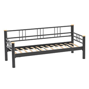 Kappis Dk 70x200 Üçlü Bahçe-balkon Koltuğu-siyah (Mindersiz) Füme