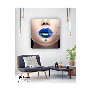 Dudak Cam Tablo 80x80 cm