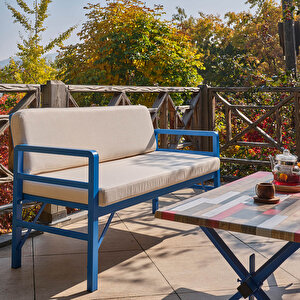 Unimet Pandora Katlanır İkili Bahçe-balkon Koltuğu - Mavi