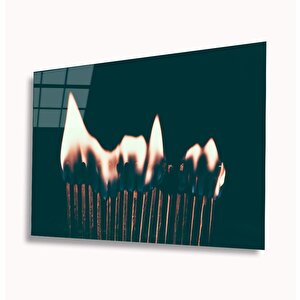 Kibritler Cam Tablo 110x70 cm