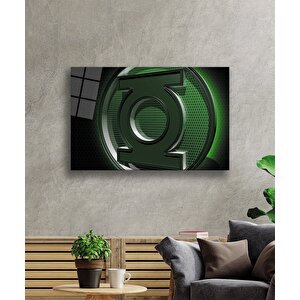 Yeşil Cam Tablo Green 90x60 cm